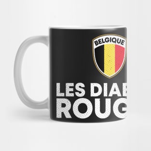 Les Diables Rouges Belgique Belgium Mug